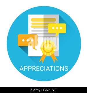 Appreciations Business Evaluation Icon Stock Vector