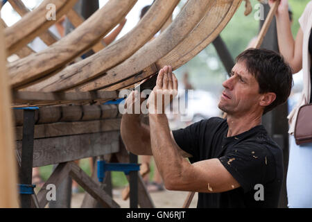Albaola Itsas Kultur Faktoria boat builder - USA Stock Photo