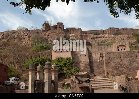 The image of  Ranthambore fort in national park, Rajasthan, India Stock Photo