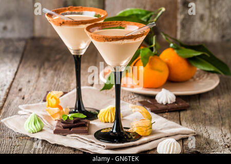 Irish cream liqueur in a glass Stock Photo