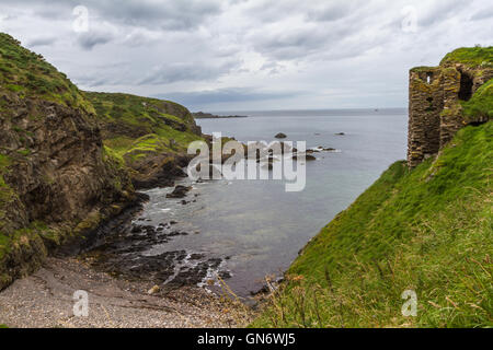 Findlater Castle, Cullen, Scotland Stock Photo