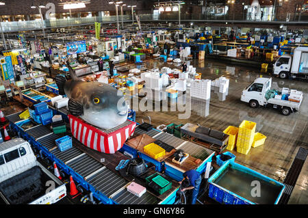 Karato Market, Shimonoseki, Japan Stock Photo