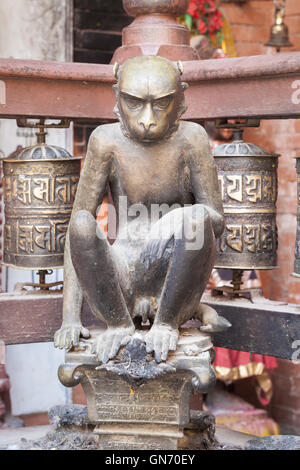 The Golden Temple, Hiranya Varna Mahavihar, Patan, Nepal Stock Photo