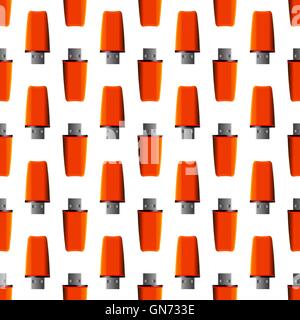 Memory Stick Seamless Pattern Stock Vector