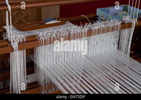Wooden hand loom Stock Photo