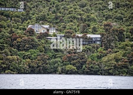 House, Lake Taupo, New Zealand Stock Photo