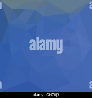 Low polygon style illustration of a deep skyblue abstract geometric background. Stock Vector