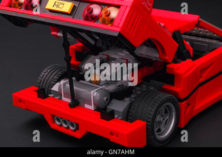 Lego Ferrari F40 Car On White Background Stock Photo - Download Image Now -  Lego, Car, Ferrari - iStock