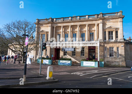 Green Park railway station in Bath now a brasserie and covered market area, England, UK Stock Photo