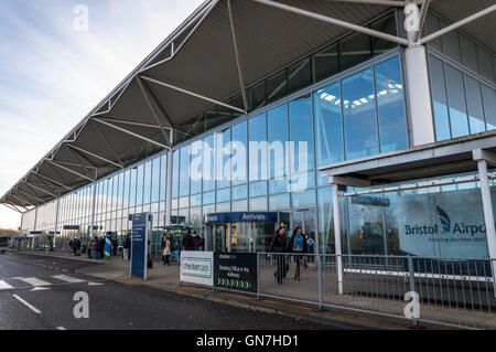 Bristol Airport terminal frontage, England, UK Stock Photo