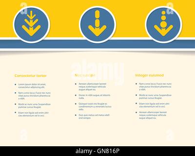Infographic design with arrows in circle Stock Vector