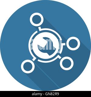 Advanced Repair Solutions Icon. Flat Design. Stock Vector