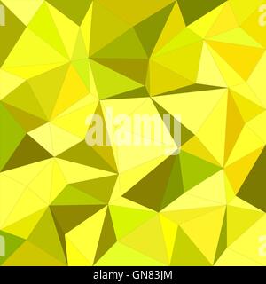 Yellow irregular triangle mosaic background design Stock Vector