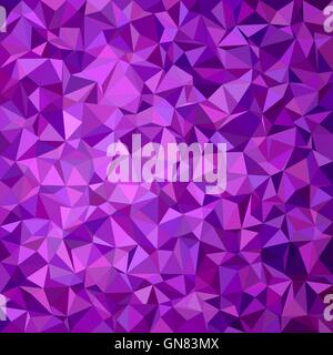 Purple irregular triangle mosaic background design Stock Vector