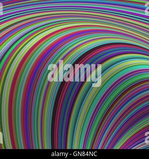 Colorful striped curves - abstract background Stock Vector
