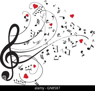 musical notes Stock Vector
