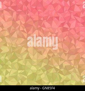 Yellow red irregular triangle mosaic background Stock Vector