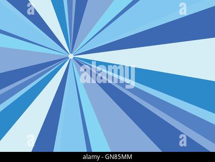 Rays Radius Background Blue Stock Vector