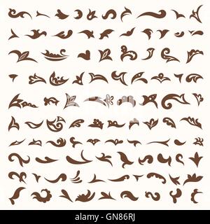 Vector Arabic Design Elements Set Stock Vector
