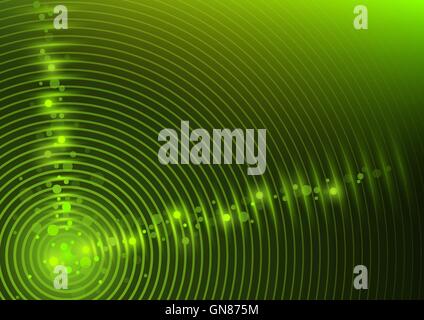 abstract background with green Blue Rings circles on Gradient Negative ...