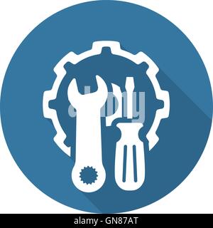 Repair Service Icon. Flat Design. Stock Vector