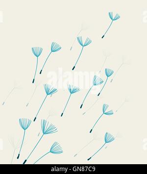 Vector dandelion fluff Stock Vector
