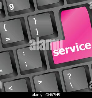 Services keyboard button - vector business concept vector illustration Stock Vector