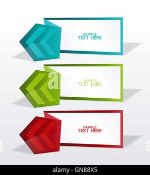 Vector banners with arrows Stock Vector