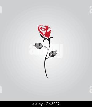 beautiful rose isolated icon Stock Vector Image & Art - Alamy