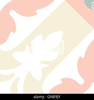 Portuguese tiles pattern. Vintage background - Victorian ceramic Stock Vector