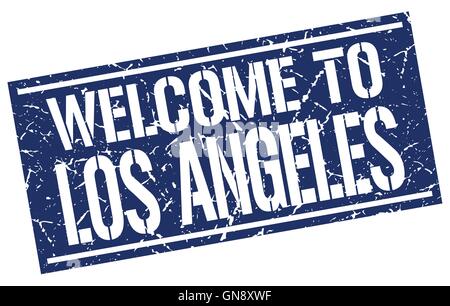 welcome to Los Angeles stamp Stock Vector