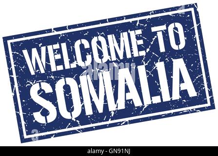 welcome to Somalia stamp Stock Vector