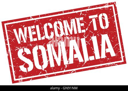 welcome to Somalia stamp Stock Vector