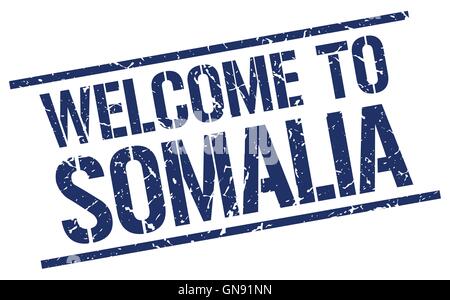 welcome to Somalia stamp Stock Vector