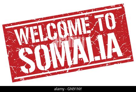 welcome to Somalia stamp Stock Vector