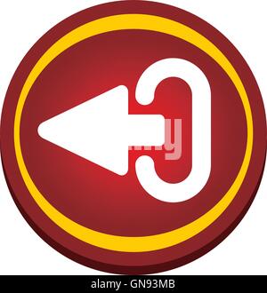 red glossy power button Stock Vector