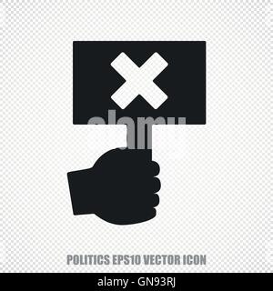 Politics vector Protest icon. Modern flat design. Stock Vector