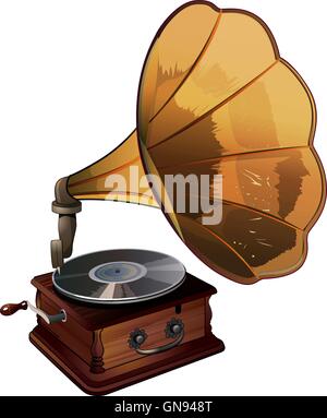 Gramophone Vector Illustration Stock Vector