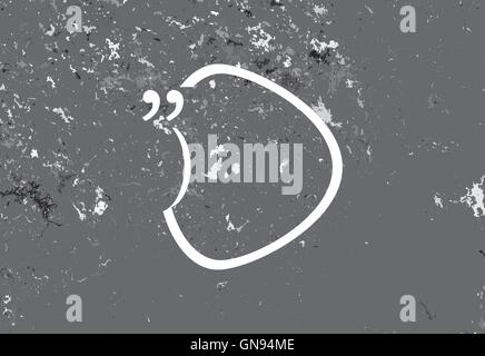 Quote blank with text bubble. Vector stock element for design. Dialog box. Quote box balloon. Commas, note, message, quote blank Stock Vector