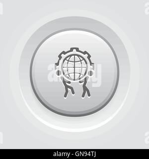 Global Support Icon Stock Vector
