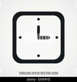 Time vector Watch icon. Modern flat design. Stock Vector