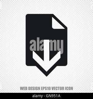 Web development vector Download icon. Modern flat design. Stock Vector
