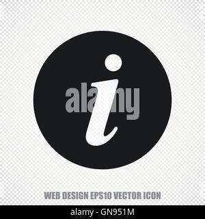 Web development vector Information icon. Modern flat design. Stock Vector