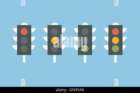 Traffic lights icon vector Stock Vector