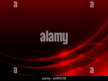 Red Glowing Edges Stock Vector
