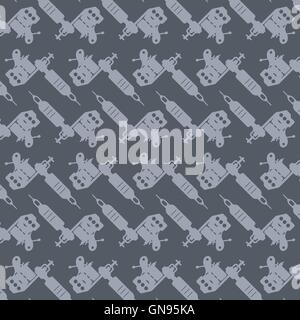 tattoo machine theme Stock Vector