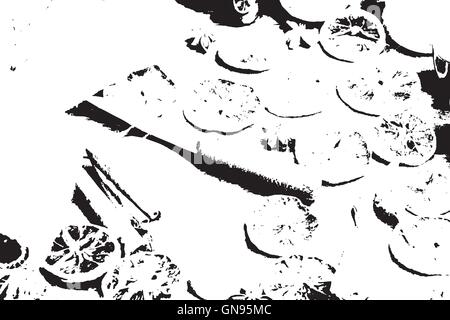 Grunge white and black wall background. Vector illustration. Stock Vector