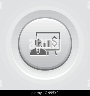 Business Training Icon. Online Learning Stock Vector