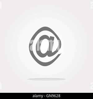vector E-mail icon glossy button Stock Vector