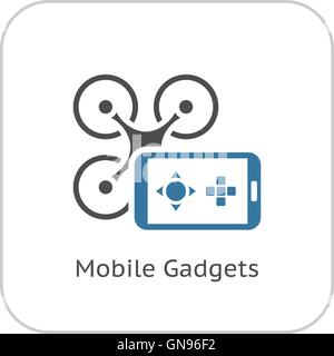 Mobile Gadgets Icon. Flat Design. Stock Vector